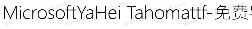 MicrosoftYaHei Tahomattf字体转换
